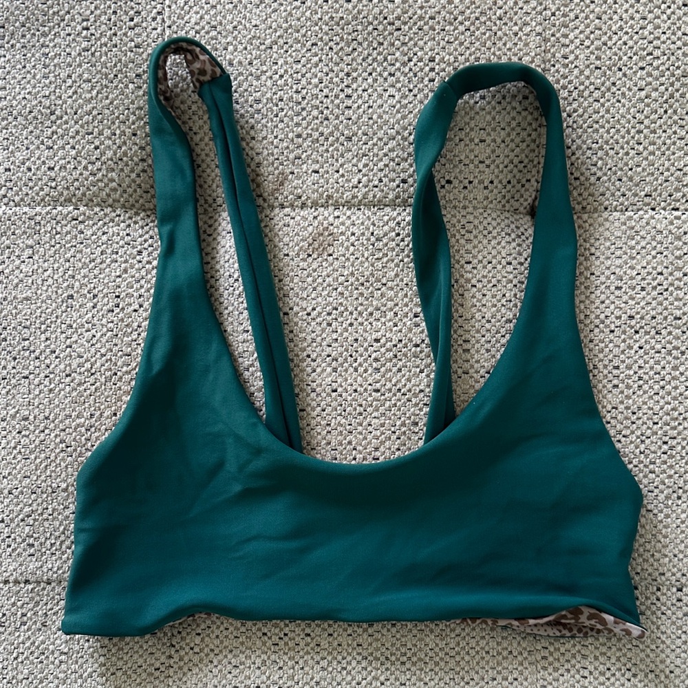 Acacia Swimwear Deep Green bikini top